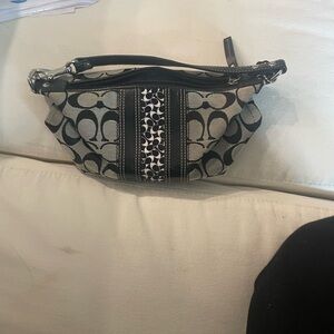 Coach Black and Cream Clutch